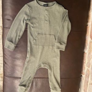 Little Bipsy Long Sleeve Thermal Romper Green 18-24m
